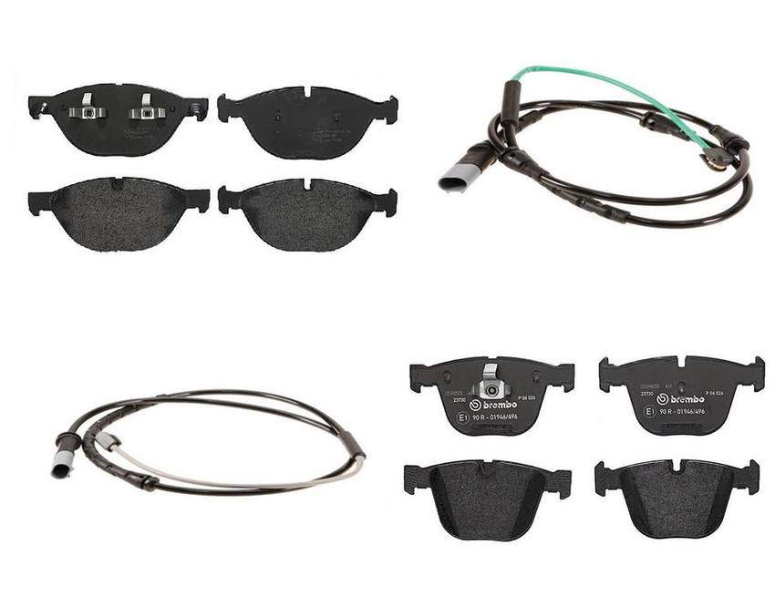 Brembo Disc Brake Pads Kit Front and Rear (LowMet) Brembo 4189913KIT